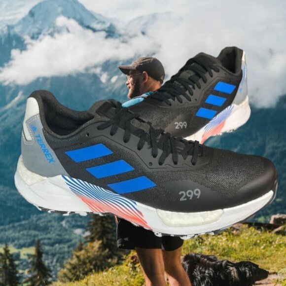 Adidas Terrex Agravic Ultra Trail Black Running Shoes Sneakers H03179 Size 7.5 main image 6